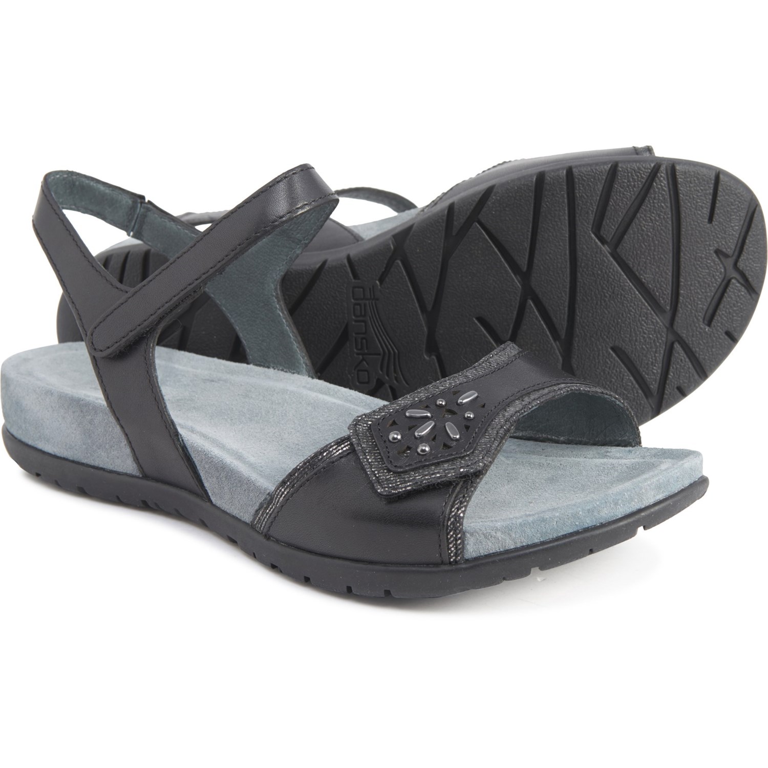 dansko black sandal