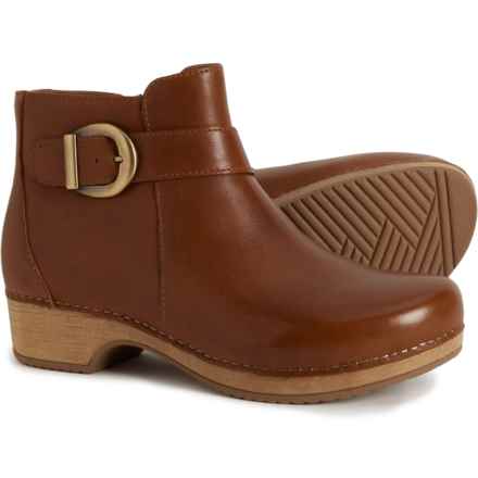 Dansko Brennan Side-Zip Buckle Boots - Leather (For Women) in Tan