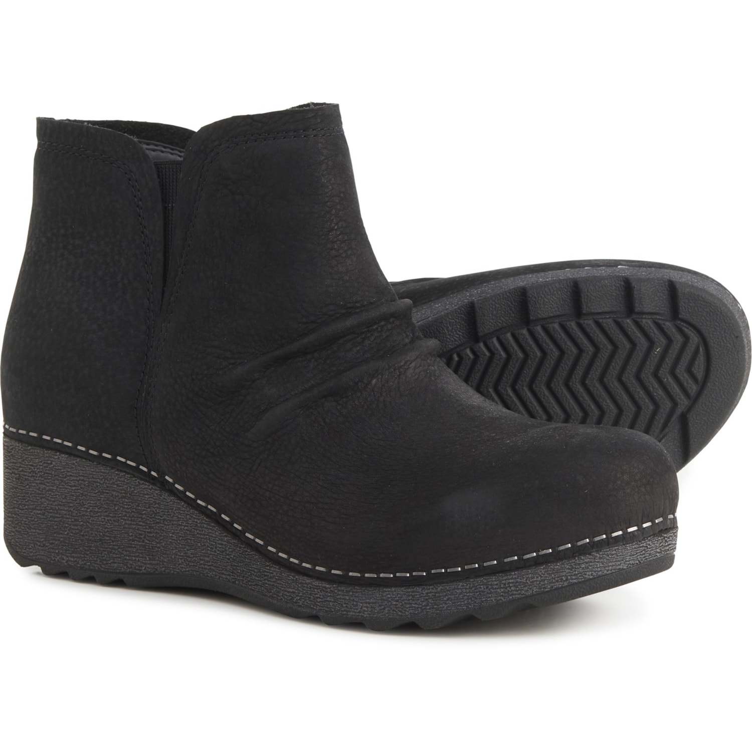 Dansko Women's Caley Bootie - Comfort Wedge Boot With Arch Support & Easy Zip Closure