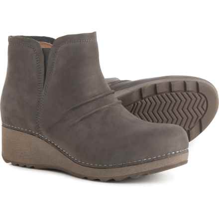 Dansko Caley Chelsea Wedge Boots - Nubuck (For Women) in Grey