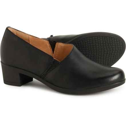 Dansko Camdyn Shoes - Nubuck, Slip Ons (For Women) in Black Burnished