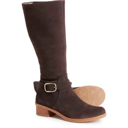 Dansko Dalinda Tall Boots - Waterproof, Suede (For Women) in Chocolate