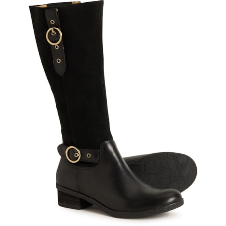 dawn DÅWN No.11 CUP IN LANG TOPS BEG×BLK Dansko Dawn Tall Boots (For Women) - Save 33%