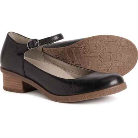 Dansko Deena Tumbled Mary Jane Shoes - Waterproof, Leather (For Women) in Black