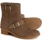 Dansko Delphine Buckle Boots - Waterproof, Nubuck (For Women) in Stone