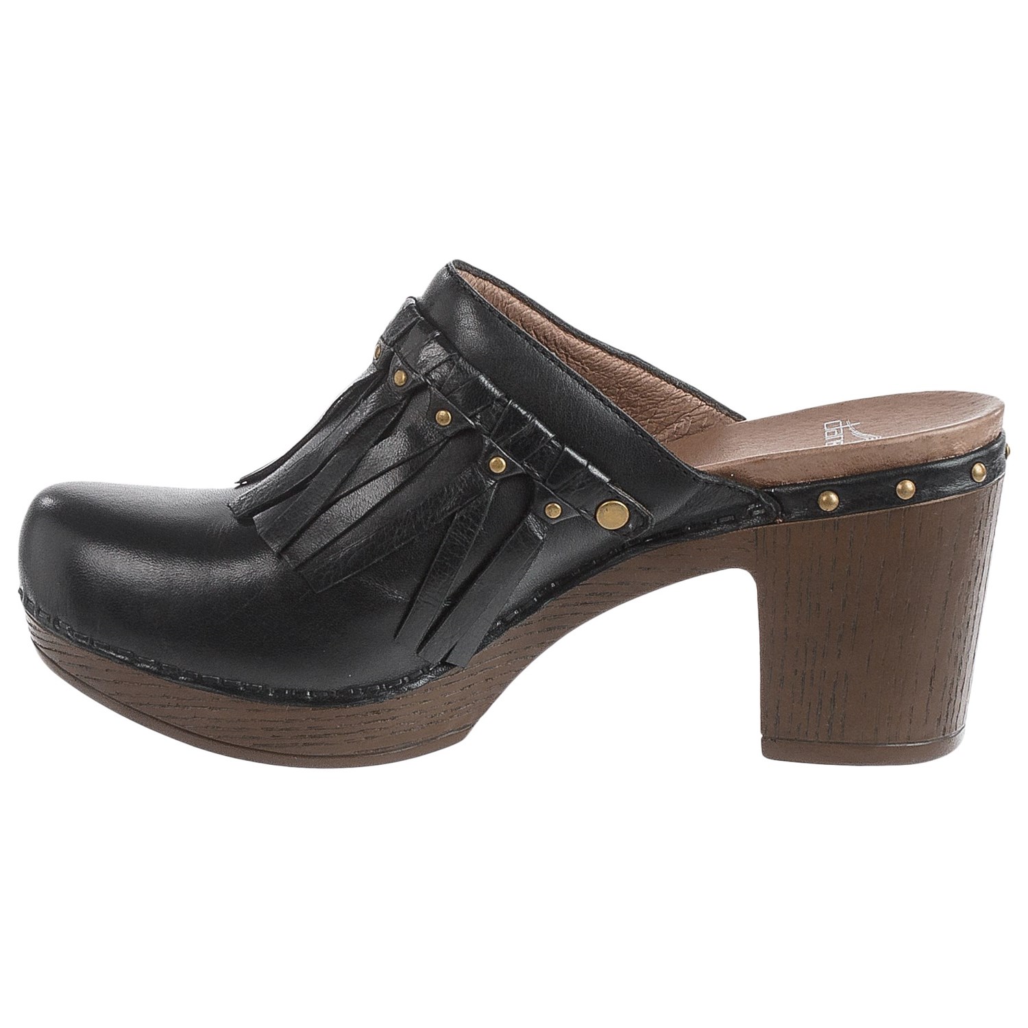 Dansko Deni Fringed Clogs For Women Save 64   Dansko Deni Fringed Clogs Leather For Women~a~194an 2~1500.1 