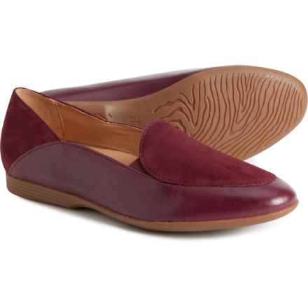 Dansko Lace Loafers - Leather, Slip-Ons (For Women) in Wine Glazed Kid Leather