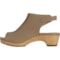 9XFUX_4 Dansko Lizzy Peep Toe Sandals - Nubuck (For Women)