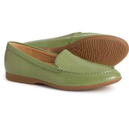 Dansko Lorri Loafers - Leather, Slip-Ons (For Women) in Jade Waxy