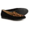 Dansko Lorri Loafers - Suede, Slip-Ons (For Women) in Black/Leopard