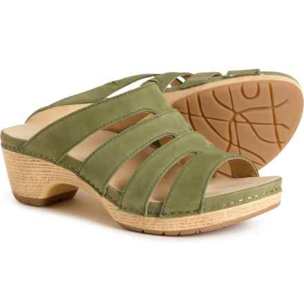 Dansko Lyndi Sandals - Nubuck (For Women) in Jade Milled Nubuck