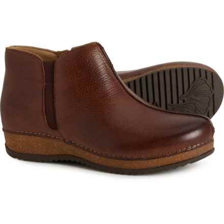 Dansko Makara Side-Zip Booties - Leather (For Women) in Brown