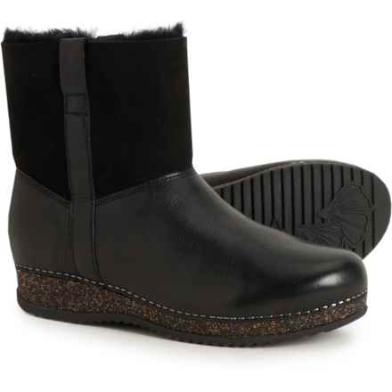Dansko McKenzie Faux Shearling-Lined Boots - Leather (For Women) in Black