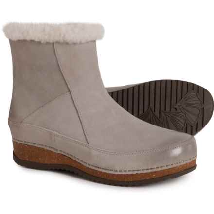 Dansko Mitzy Cozy Lined Booties - Suede (For Women) in Stone