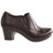 6379K_3 Dansko Nancy Leather Shoes - Side Zip (For Women)