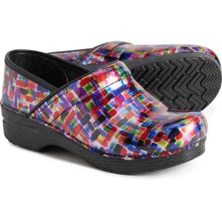 Dansko Professional Clogs - Patent Leather (For Women) in Color Block