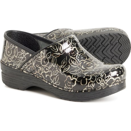 Dansko Professional Clogs - Patent Leather (For Women) in Metallic Rose
