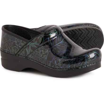 Dansko Professional Clogs - Patent Leather (For Women) in Tropical Leaf