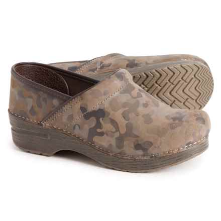 Dansko Professional Clogs - Suede (For Women) in Camo Suede