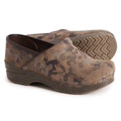 Dansko Professional Clogs - Suede (For Women) in Camo Suede