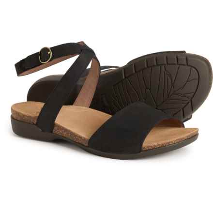 Dansko Rafferty Ankle Strap Sandals - Leather (For Women) in Black