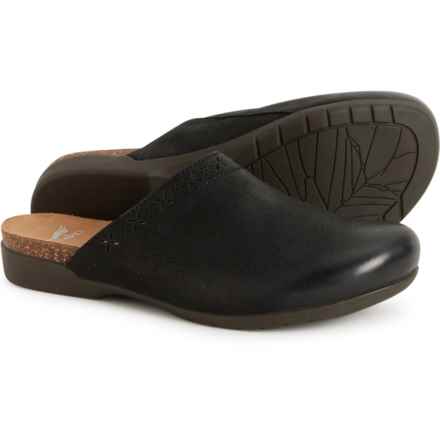 Dansko Robbie Clogs - Nubuck (For Women) in Black Burnished Nubuck