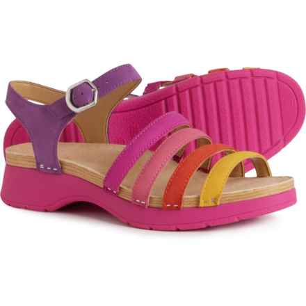 Dansko Roxie Sandals - Milled Nubuck (For Women) in Multi Milled Nubuck