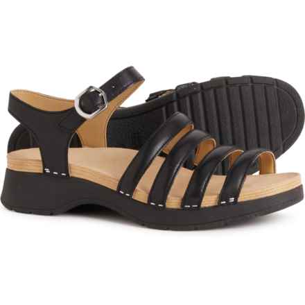 Dansko Roxie Sandals - Nappa Leather (For Women) in Black Nappa