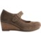 395VT_3 Dansko Sandra Wedge Mary Jane Shoes - Leather (For Women)