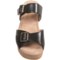 395VR_5 Dansko Selma Two-Buckle Wedge Sandals - Leather (For Women)