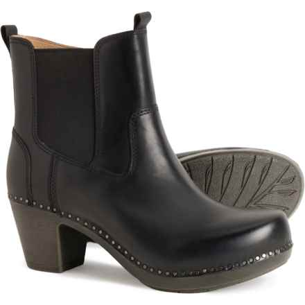 Dansko Shayna Heeled Chelsea Boots - Leather (For Women) in Black