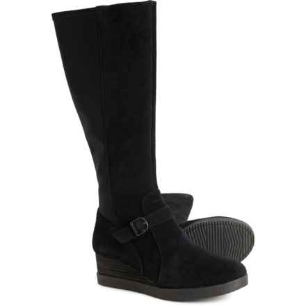 Dansko Shelia Wedge Tall Shaft Boots - Waterproof, Suede (For Women) in Black