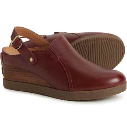 Dansko Sheridan Wedge Clogs - Leather (For Women) in Brick