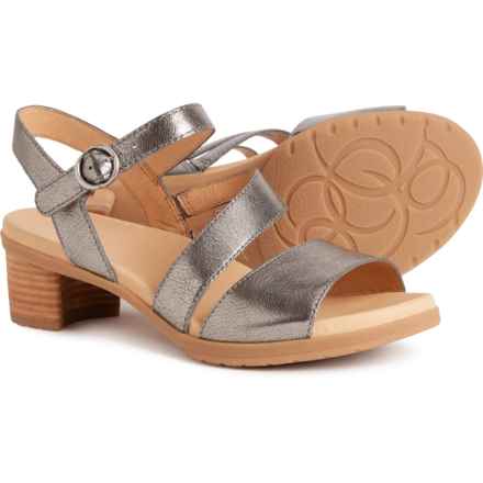 Dansko Tansy Strappy Sandals - Leather (For Women) in Gunmetal Metallic