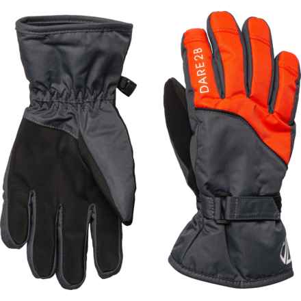 Dare 2b Big Boys Hand Out Ski Gloves - Waterproof, Insulated in Dark Storm/Amber Glow