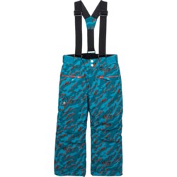 Dare 2b Little Boys Timeout II Ski Bib Pants - Waterproof, Insulated in Fjord Blue Camo