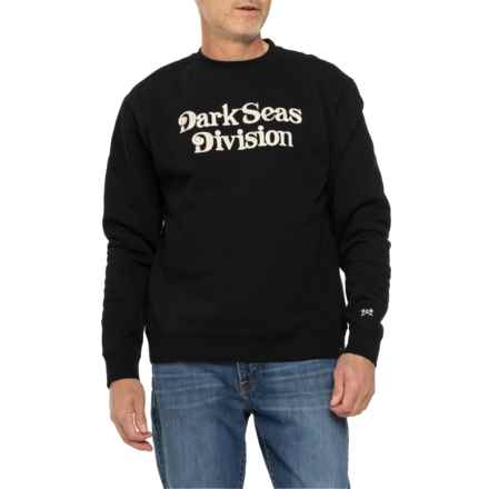 DARK SEAS Midway Heavyweight Fleece Sweatshirt in Black