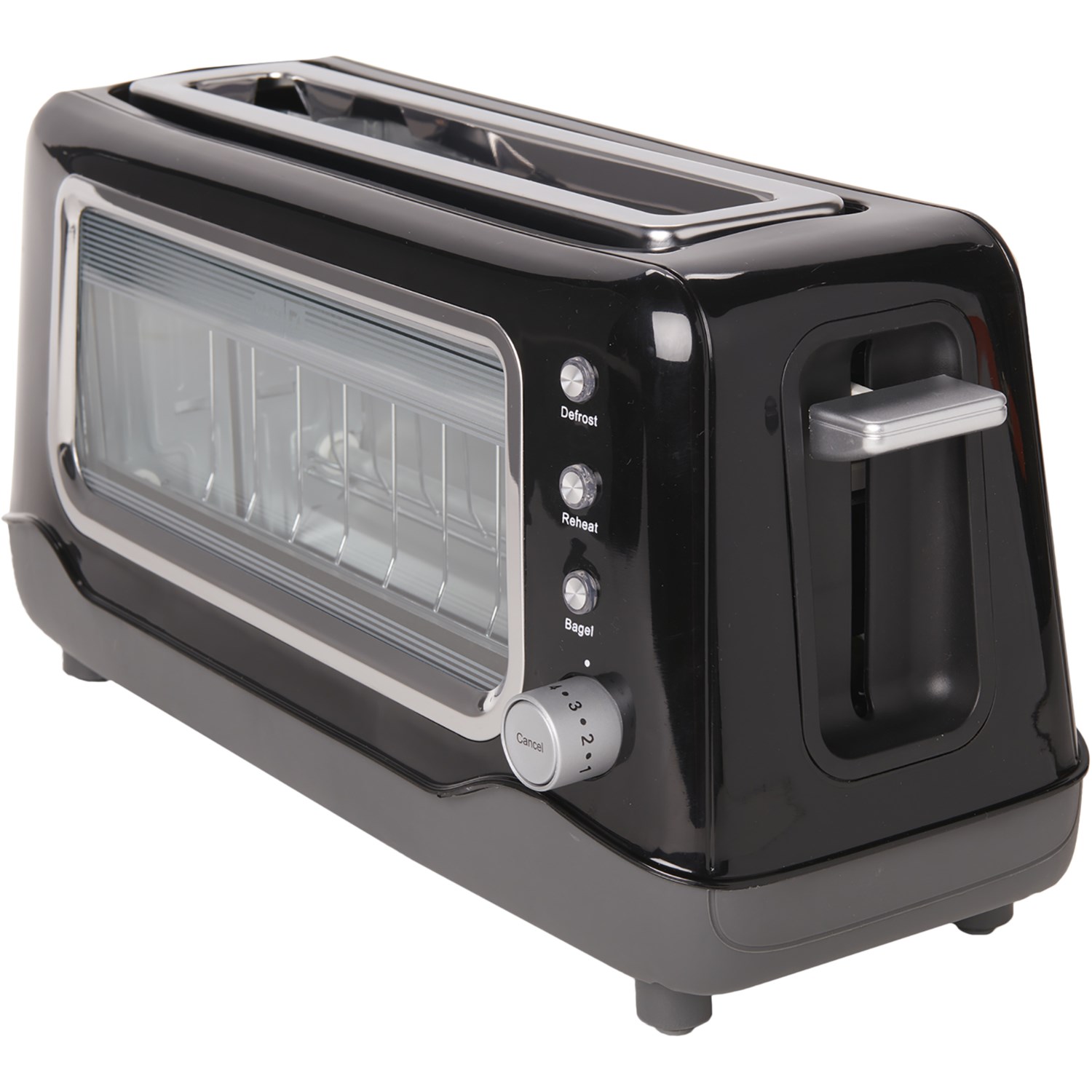 Dash Electrics Clear View LongSlice Toaster Black Save 40
