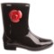 8170J_4 Dav Ankle Bootie Rose Rain Boots (For Women)