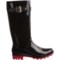8170R_4 Dav Jelly Lug Buckle Rain Boots (For Women)