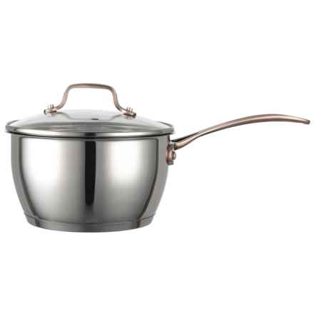 Cookware Bakeware Average Savings Of 40 At Sierra Trading Post   David Burke Gourmet Gourmet Pro Regency Saucepan With Glass Lid 24 Qt Stainless Steel In Stainlees Steel Copper Handle~p~456kf 01~440~40.2 