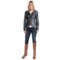 7845C_5 Dawn Levy Jenna Zip Leather Jacket (For Women)