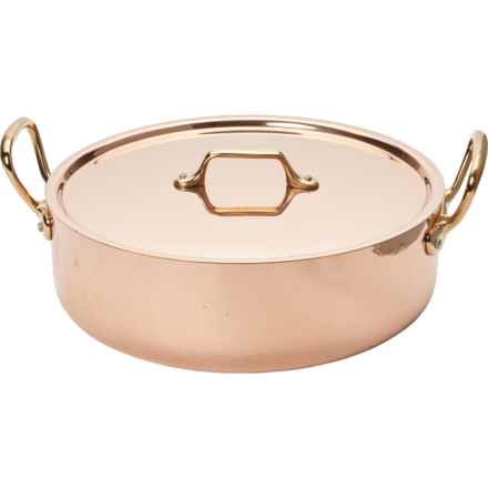 De Buyer Made in France Copper Round Saute Pan - 5.8 qt. in Copper