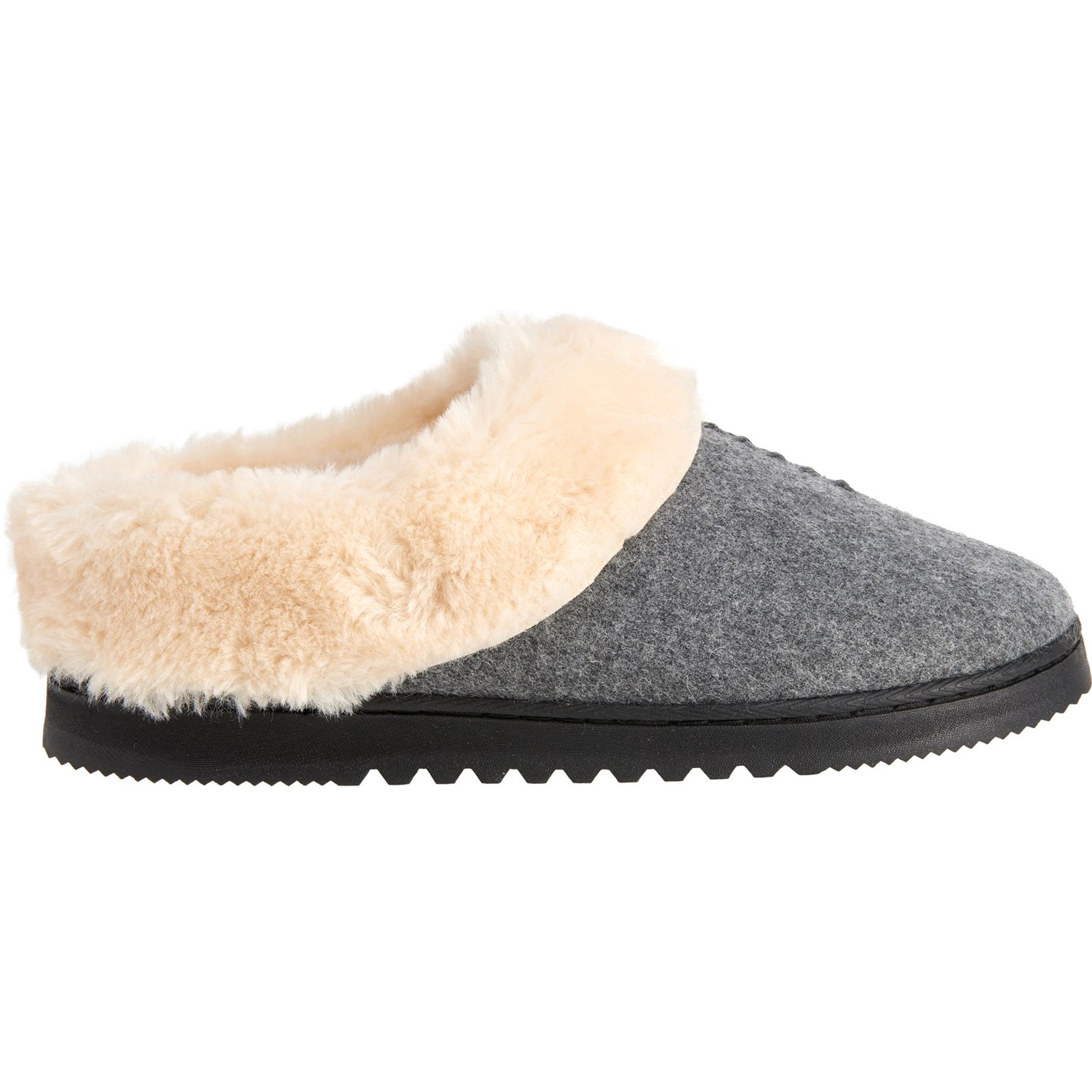 Dearfoams Clog Faux-Fur Slippers (For Women) - Save 52%