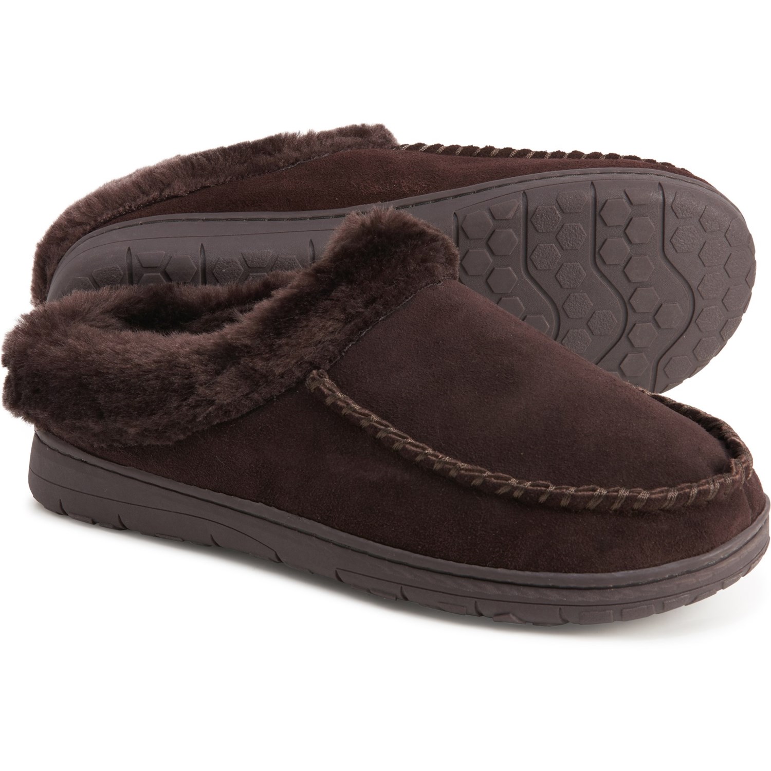 suede clog slippers