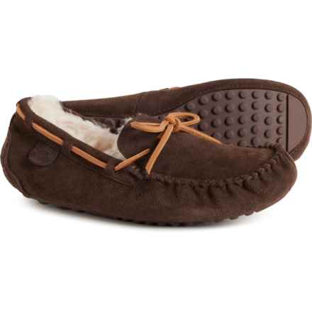 Victor Boater Moccasins - Suede (For Men) in Coffee