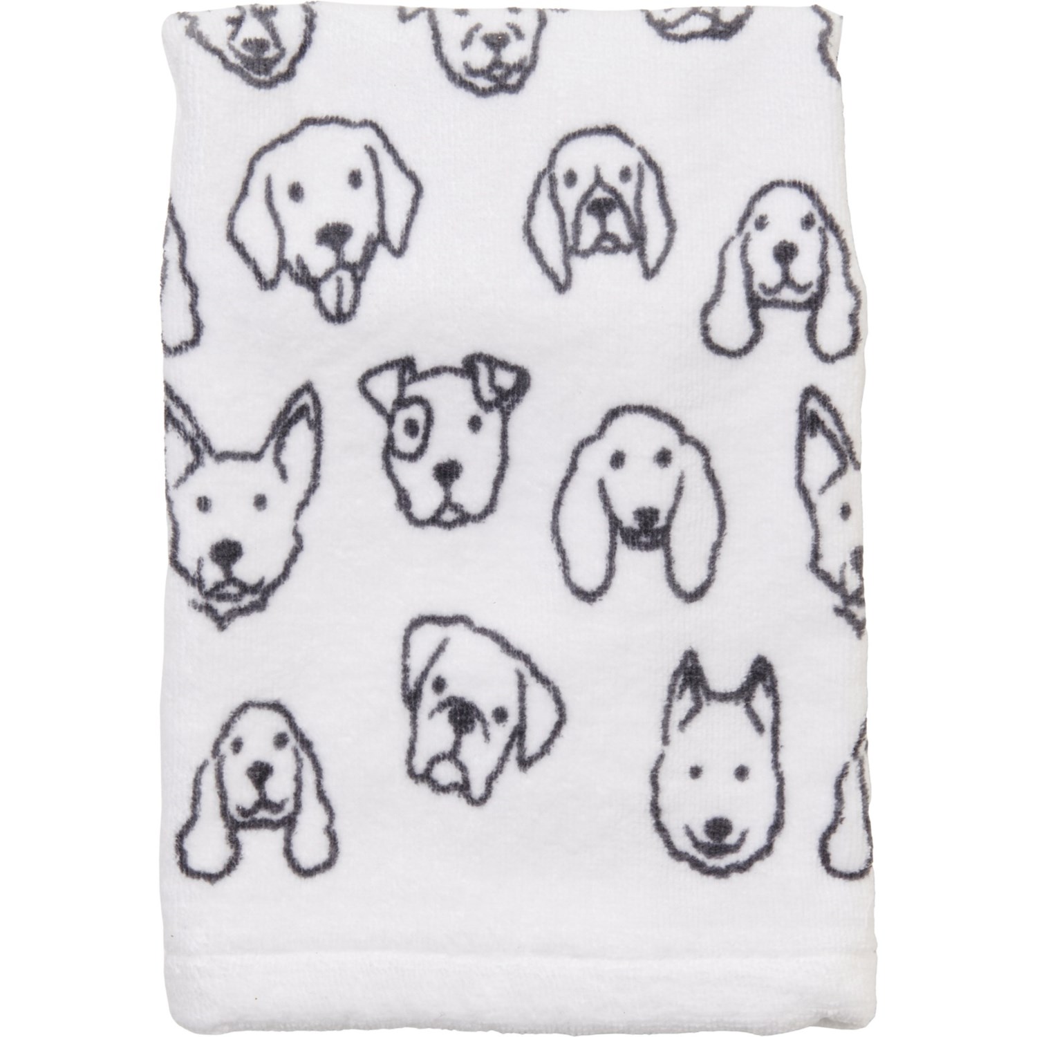 Deborah Connolly Designs Pawfect Cotton Hand Towel 500 gsm, 16x28”, WhiteBlack Save 50
