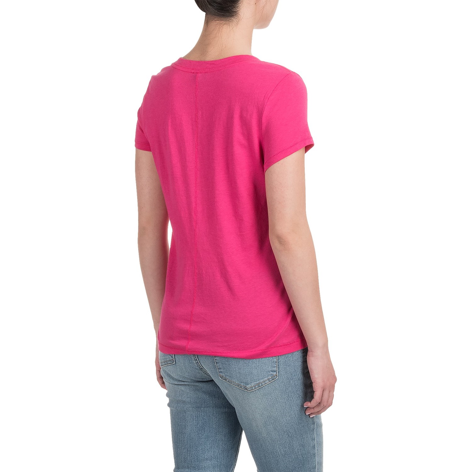 Deep V-Neck T-Shirt (For Women) - Save 93%