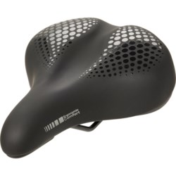 Delta Cycle Memory Foam Comfort Bike Saddle Seat - Large in Black