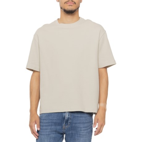 DENIM & FLOWER Relax Texture T-Shirt - Short Sleeve in Light Green